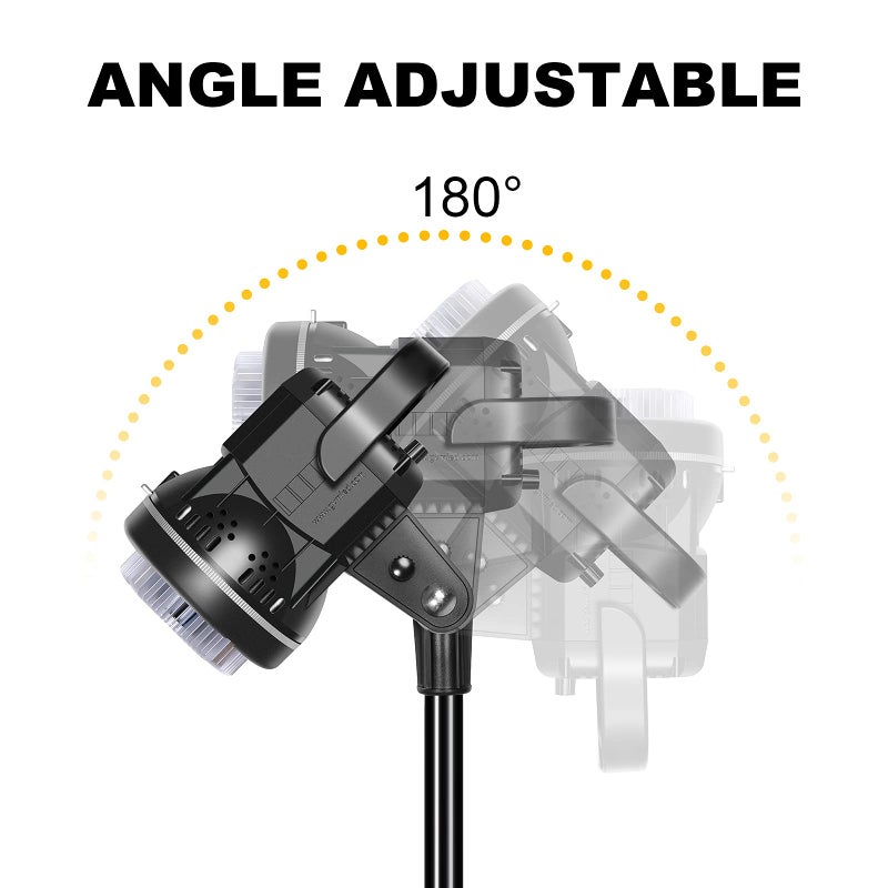 GVM Great Video Maker 80W CRI97+ Video Lights with Bowens Mount Color Temperature 5600K Dimmable LED Continuous Lighting Spotlight Photography Shooting Light with Reflector (80W + Filter) (VC-P80S) - Image 4